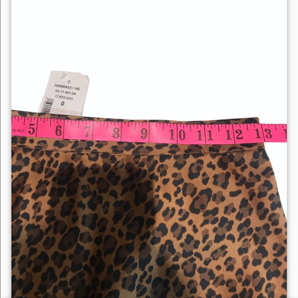 SIZE 0,2,4 LEOPARD SLIP MIDI SKIRT - Picture 15 of 16